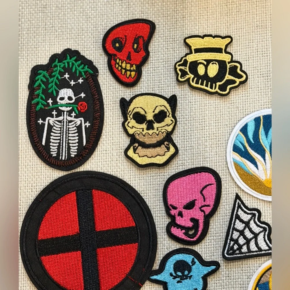 21 Iron On Patch Mixed Lot. Themes: Boho | Edgy | Celestial | Botanical